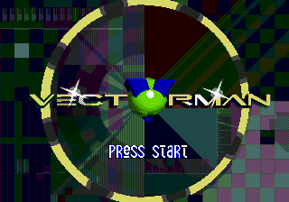 Vectorman title screen for Sega Mega Drive